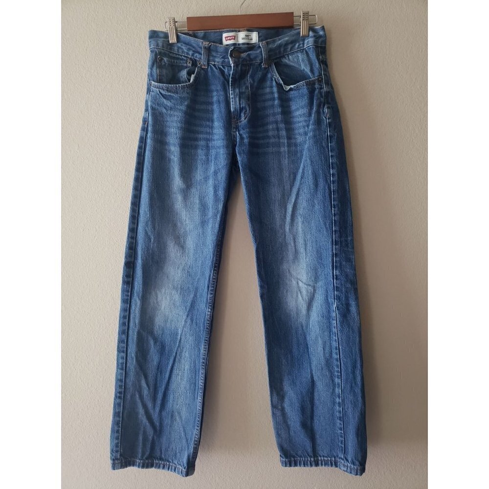 Levi's 505 Regular Boys Medium Wash Blue Jeans - Size 18R -29x29